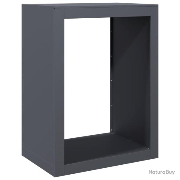 Portant de bois de chauffage 60 x 40 x 80 cm acier anthracite 02_0043732
