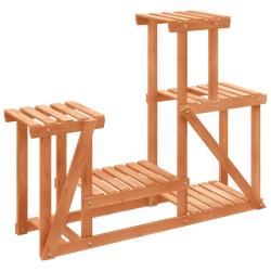 Support &agrave; fleurs meuble plante 90 x 25 x 73,5 cm bois massif de sapin marron 02_0045219