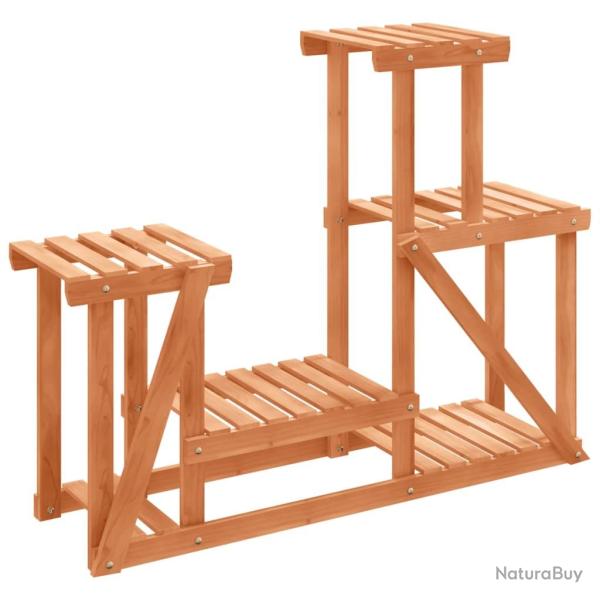 Support � fleurs meuble plante 90 x 25 x 73,5 cm bois massif de sapin marron 02_0045219
