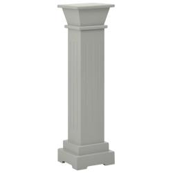 Support pour plantes pilier classique carr&eacute; 17 x 17 x 66 cm mDF gris 02_0045032