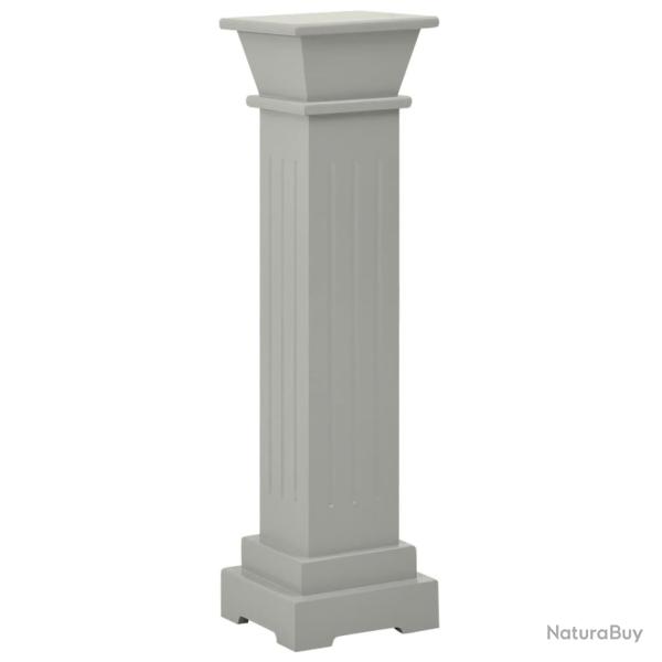 Support pour plantes pilier classique carr� 17 x 17 x 66 cm mDF gris 02_0045032