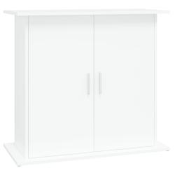 Support base pour aquarium armoire meuble 81 x 36 x 73 cm bois d'ing&eacute;nierie blanc 02_0045073
