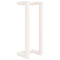 Porte-serviette blanc 23x18x60 cm bois de pin massif 02_0005514