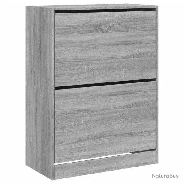 Armoire � chaussures range chaussures rangement meuble entr�e couloir salon 2 tiroirs rabattables s