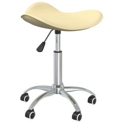 Chaise fauteuil si&egrave;ge de bureau informatique &eacute;tude similicuir cr&egrave;me 02_0024001