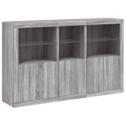Buffet bahut commode armoire meuble de rangement organisateur cuisine salle de s&eacute;jour salon avec lu