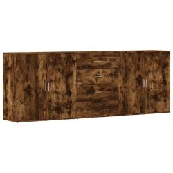 Buffet bahut commode armoire meuble de rangement organisateur cuisine salle de s&eacute;jour salons 3 pcs