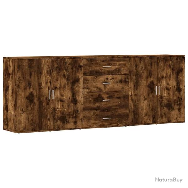 Buffet bahut commode armoire meuble de rangement organisateur cuisine salle de s�jour salons 3 pcs