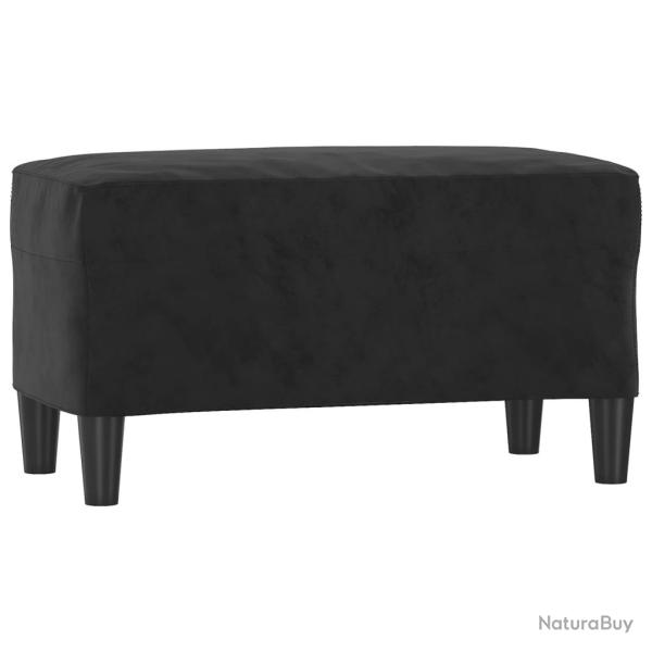 Banc banquette 70 x 35 x 41 cm velours noir 02_0010619