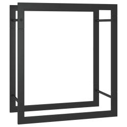 Portant de bois de chauffage mat 50 x 28 x 56 cm acier noir 02_0043749