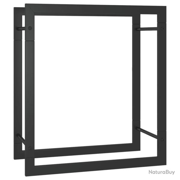 Portant de bois de chauffage mat 50 x 28 x 56 cm acier noir 02_0043749