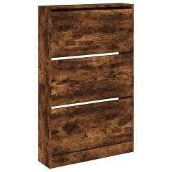Armoire &agrave; chaussures range chaussures rangement meuble entr&eacute;e couloir salon 80 x 21 x 125,5 cm bois