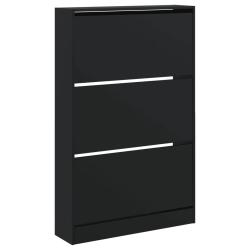 Armoire &agrave; chaussures range chaussures rangement meuble entr&eacute;e couloir salon 80 x 21 x 125,5 cm bois
