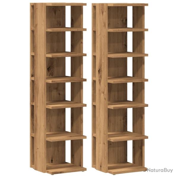 Armoires � chaussures range chaussures rangement meuble entr�e couloir salon lot de 2 artisanal boi