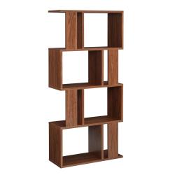 Biblioth&egrave;que pour salon meuble de rangement stockage avec plusieurs &eacute;tag&egrave;res mdf m&eacute;lamin&eacute; 130 cm No