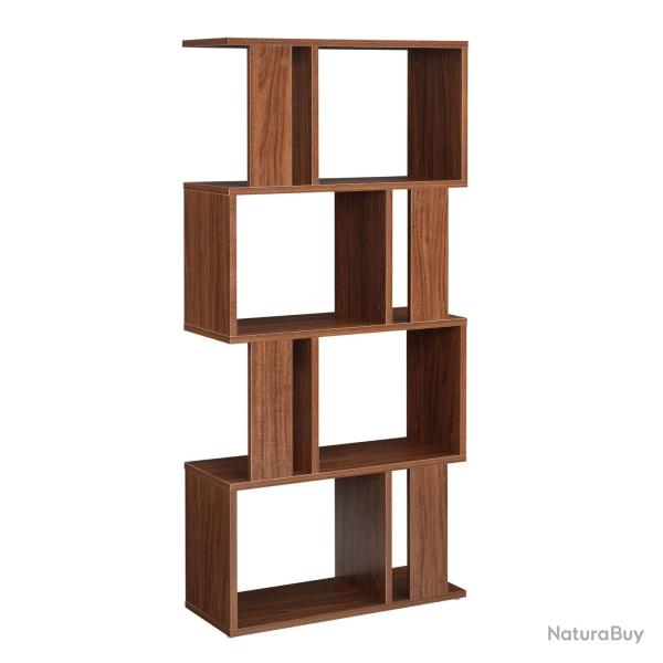 Biblioth�que pour salon meuble de rangement stockage avec plusieurs �tag�res mdf m�lamin� 130 cm No