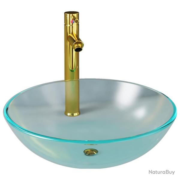 Lavabo de bain avec robinet et drain � poussoir vasque � poser de toilette lave-mains de salle de b