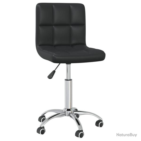 Chaise fauteuil si�ge de bureau informatique �tude pivotante similicuir noir 02_0024053
