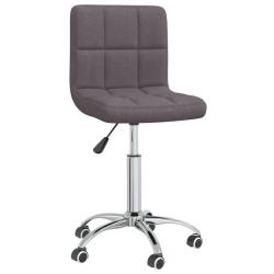 Chaise fauteuil si&egrave;ge pivotante de bureau informatique &eacute;tude tissu taupe 02_0024183