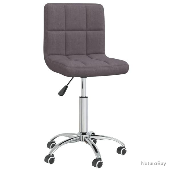 Chaise fauteuil si�ge pivotante de bureau informatique �tude tissu taupe 02_0024183