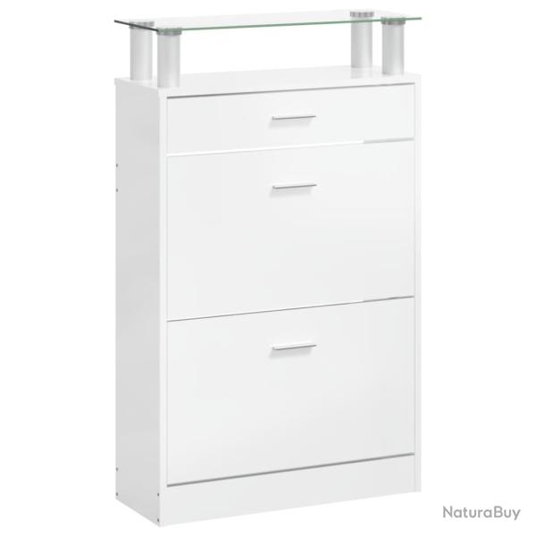 Armoire � chaussures range chaussures rangement meuble entr�e couloir salon brillant 63 x 24 x 104