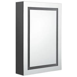Armoire de salle de bain &agrave; miroir led 50 x 13 x 70 cm gris 02_0006595