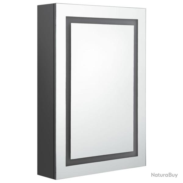 Armoire de salle de bain � miroir led 50 x 13 x 70 cm gris 02_0006595