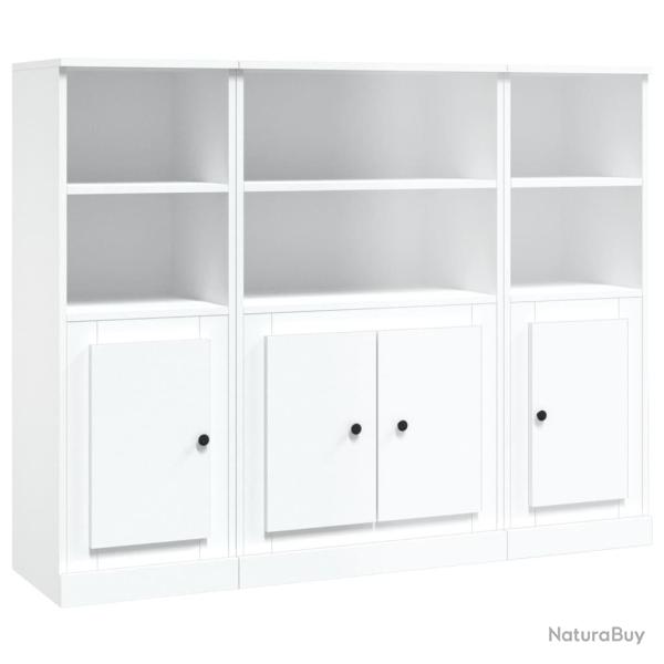 Buffet bahut commode armoire meuble de rangement organisateur cuisine salle de s�jour salons 3 pcs