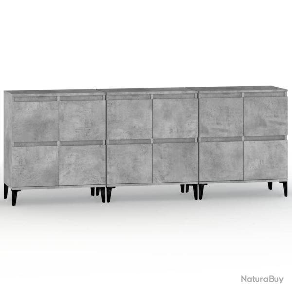 Buffet bahut commode armoire meuble de rangement organisateur cuisine salle de s�jour salons 3 pcs