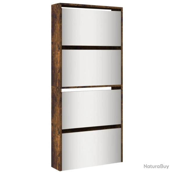 Armoire � chaussures range chaussures rangement meuble entr�e couloir salon miroir � 4 niveau x 63