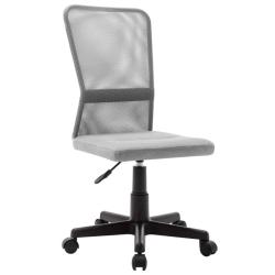 Chaise fauteuil si&egrave;ge de bureau informatique &eacute;tude 44 x 52 x 100 cm tissu en maille gris 02_0024023