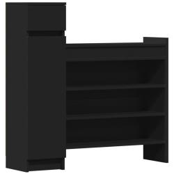 Armoire &agrave; chaussures range chaussures rangement meuble entr&eacute;e couloir salon 100,5 x 28 x 100 cm boi