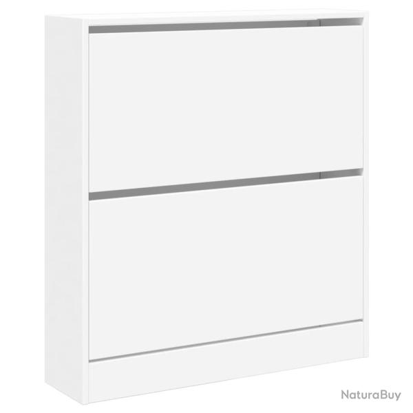 Armoire � chaussures range chaussures rangement meuble entr�e couloir salon 80 x 21 x 87,5 cm bois