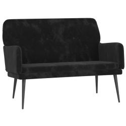 Banc banquette 108 x 79 x 79 cm velours noir 02_0010485