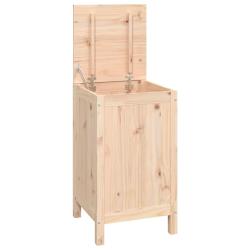 Bo&icirc;te &agrave; linge 44 x 44 x 76 cm bois massif de pin 02_0006138