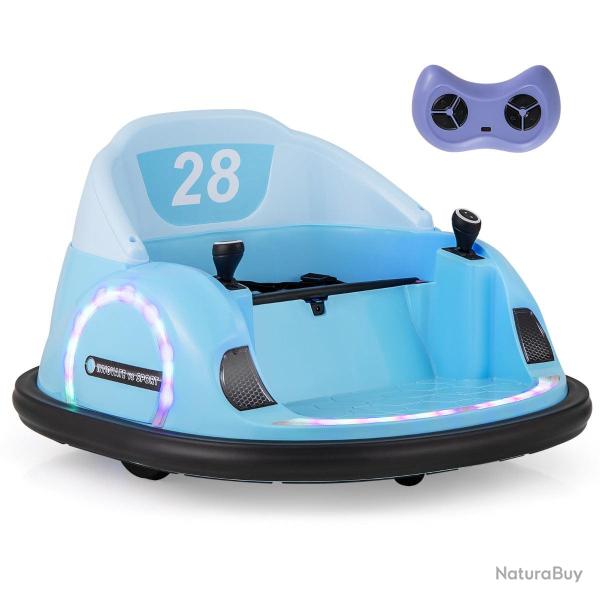 Auto-tamponneuse �lectrique 66,5 x 64,5 x 39 cm avec t�l�commande et sons r�alistes en PP bleu 20_0