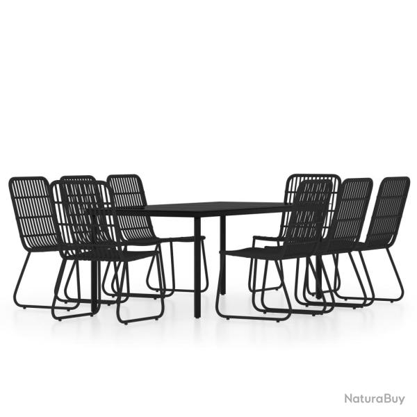 Ensemble de salle � manger de jardin meuble ext�rieur 9 pi�ces noir 02_0014126