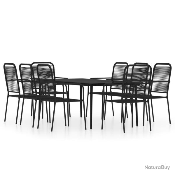 Ensemble de salle � manger de jardin meuble ext�rieur 9 pi�ces noir 02_0014111