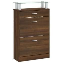 Armoire &agrave; chaussures range chaussures rangement meuble entr&eacute;e couloir salon 63 x 24 x 104 cm bois d
