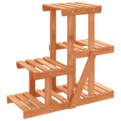 Support &agrave; fleurs meuble plante 58 x 25 x 51 cm bois massif de sapin marron 02_0045210