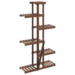 Support &agrave; fleurs meuble plante 75 x 25 x 140,5 cm bois massif de sapin marron 02_0045216