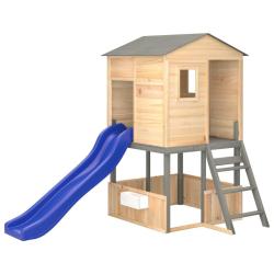 Aire de jeux d'ext&eacute;rieur balan&ccedil;oires toboggan portiques robuste jeux jardin 145 x 131,5 x 218,5 cm