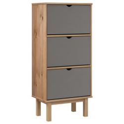 Armoire &agrave; chaussures range chaussures rangement meuble entr&eacute;e couloir salon et 3 tiroirs et bois pi