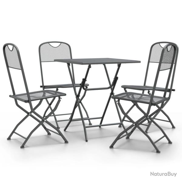 Mobilier � d�ner de jardin 5 pi�ces maille m�tal anthracite 02_0014775