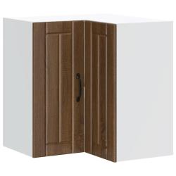 Armoire d'angle murale de cuisine design moderne 57 x 57 x 60 cm grande capacit&eacute; en bois d'ing&eacute;nier