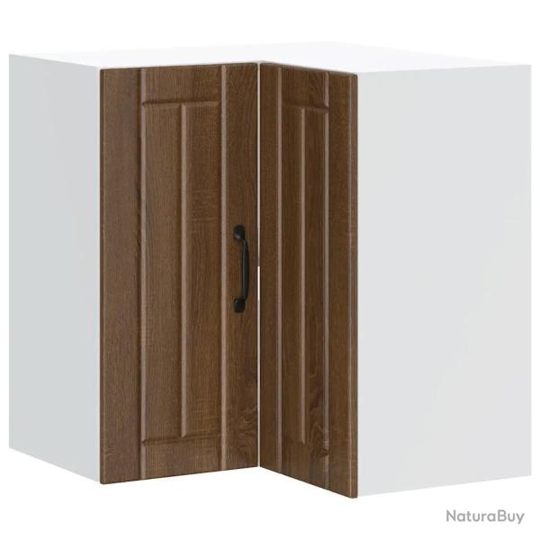 Armoire d'angle murale de cuisine design moderne 57 x 57 x 60 cm grande capacit� en bois d'ing�nier