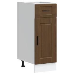 Armoire de cuisine Porto pratique rangement pieds r&eacute;glables 30 x 46 x 81,5 cm en bois d'ing&eacute;nierie