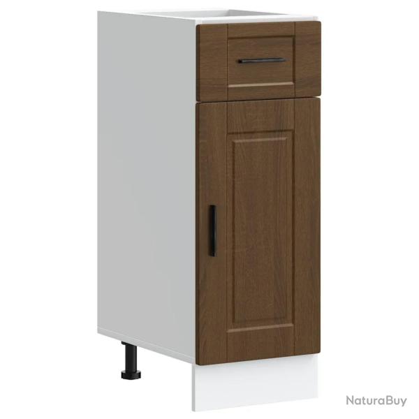 Armoire de cuisine Porto pratique rangement pieds r�glables 30 x 46 x 81,5 cm en bois d'ing�nierie