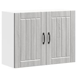 Armoire murale de cuisine grande capacit&eacute; design pratique 80 x 31 x 60 cm en bois d'ing&eacute;nierie sono