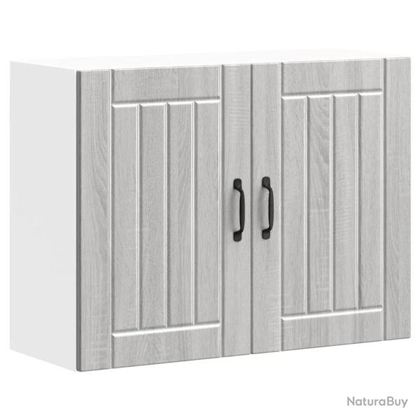 Armoire murale de cuisine grande capacit� design pratique 80 x 31 x 60 cm en bois d'ing�nierie sono